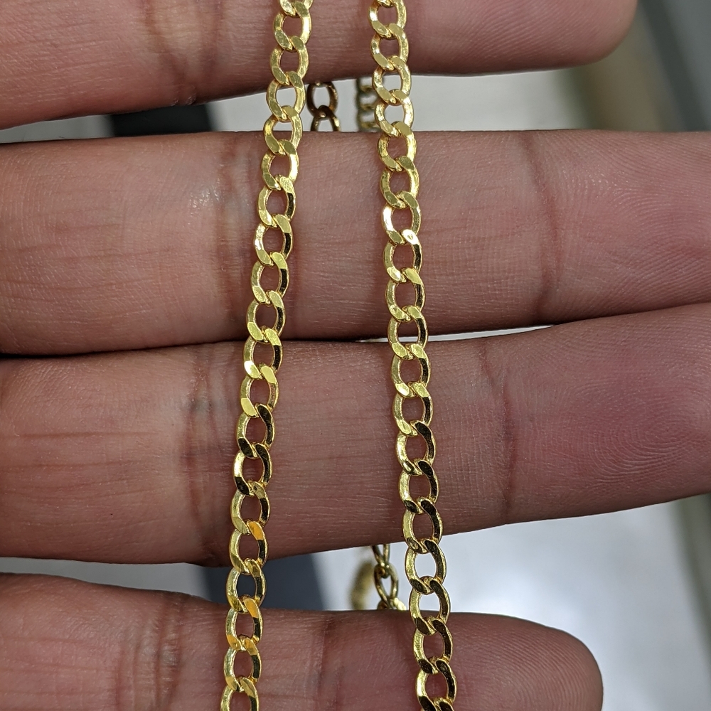 10kt Real Gold Cuban Chain